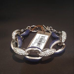 Tommy Bahama Silver and Blue Bracelet